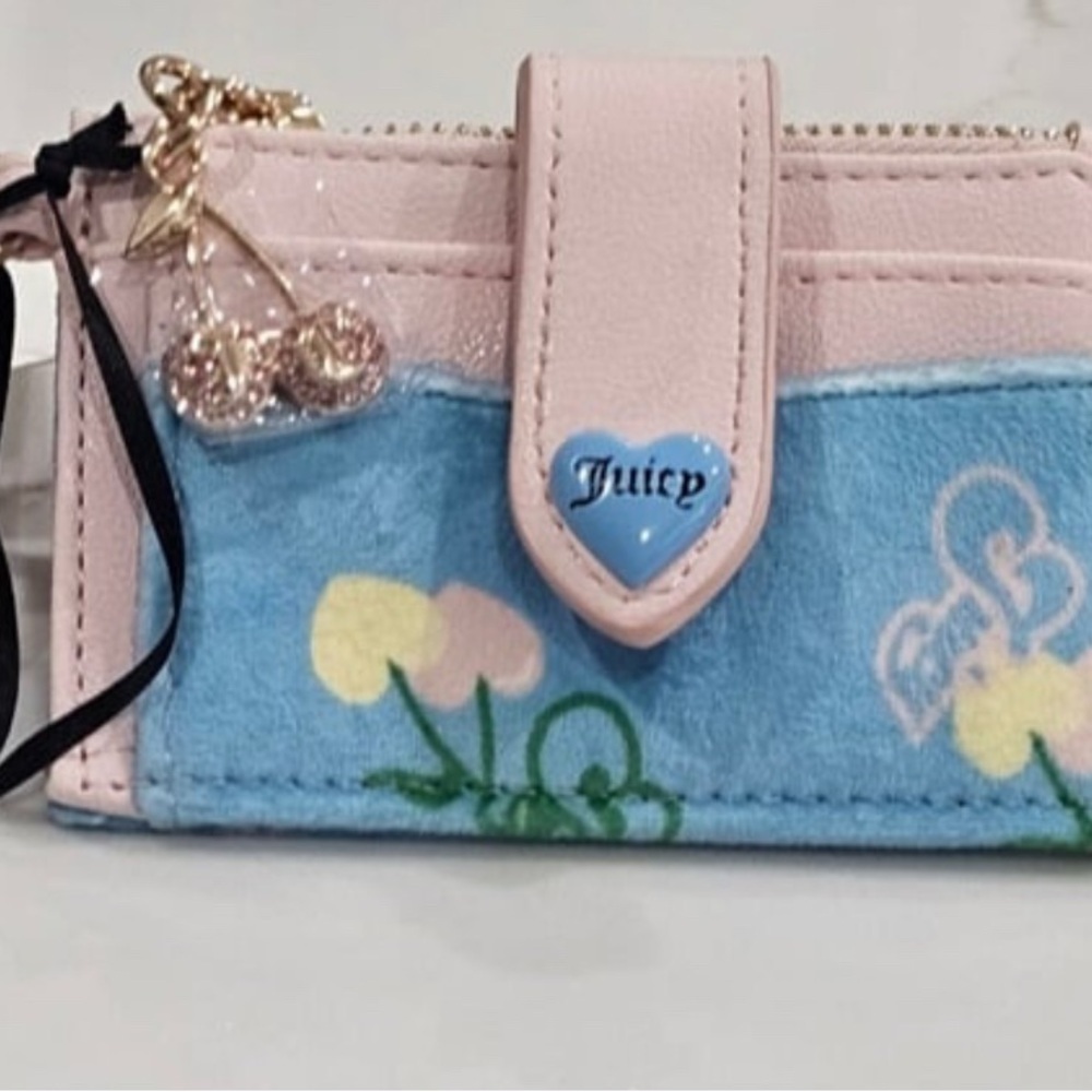 Juicy Couture "Cherry Gelato Drawstring with coin purse set / Cardholder - Picture 2 of 2